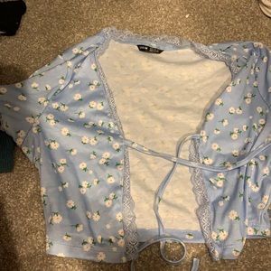 Shein lace short sleeve sweater